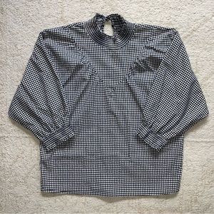 Zara Prairie Gingham Blouse